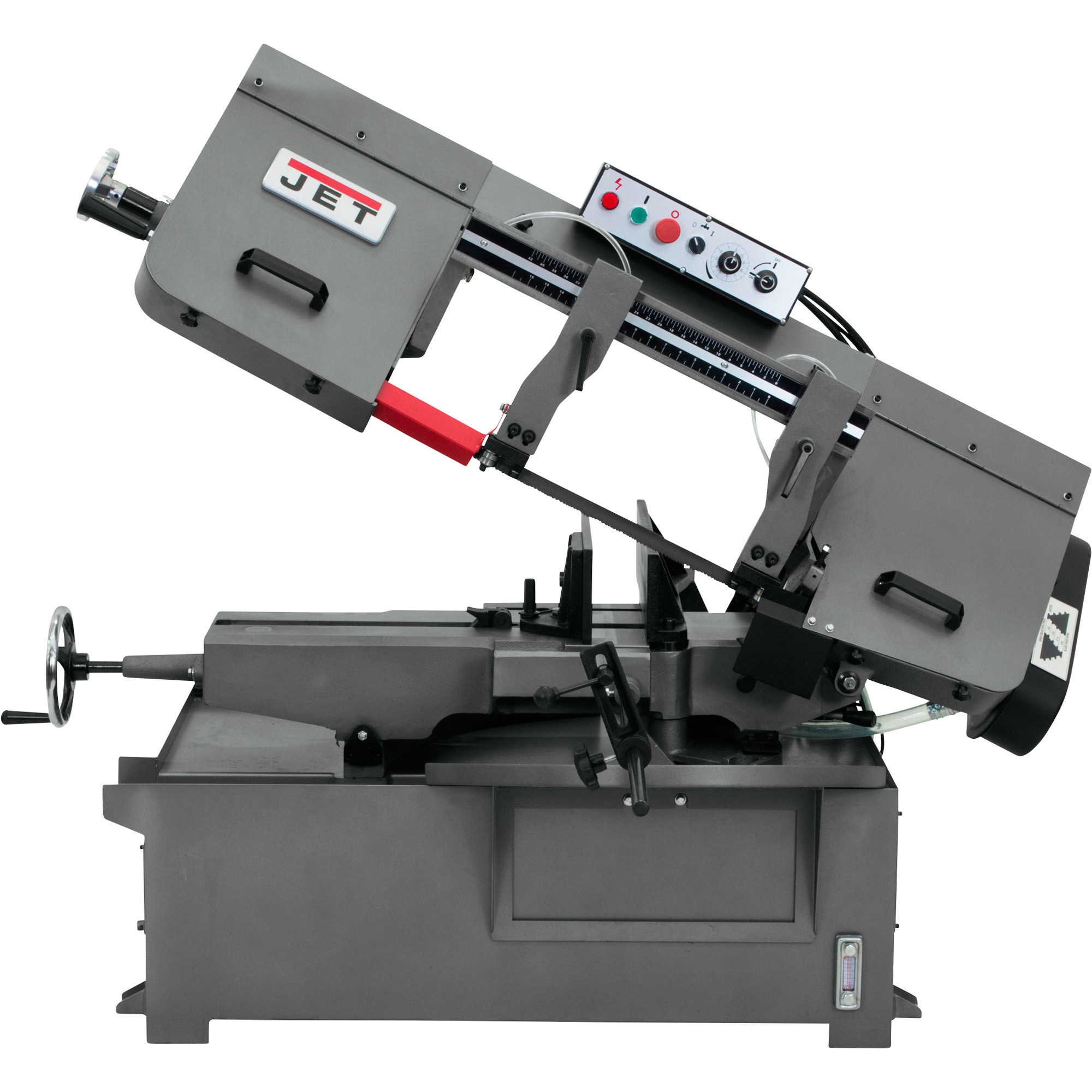 JET Swivel Head Horizontal Mitering Band Saw, 10in. x 14in., 2 HP, 230V, Single-Phase, Model# MBS-1014W-1